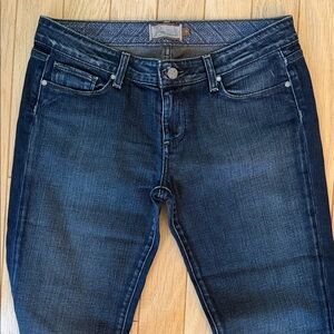 PAIGE Dark Indigo Laurel Canyon low rise boot cut Women's Jeans size 31